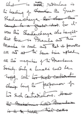 Dr B R Ambedkar's Handwriting